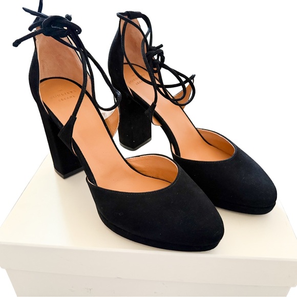 Sezane Alessia Black Platform Mary Jane Heels - Picture 7 of 16